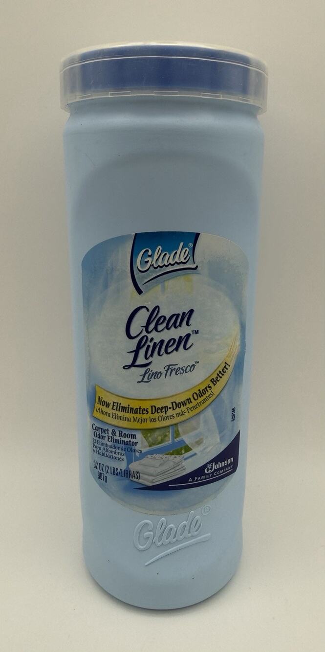 Glade Clean Linen Carpet Room Odor Eliminator 32 oz SC Johnson 2006 Discontinued